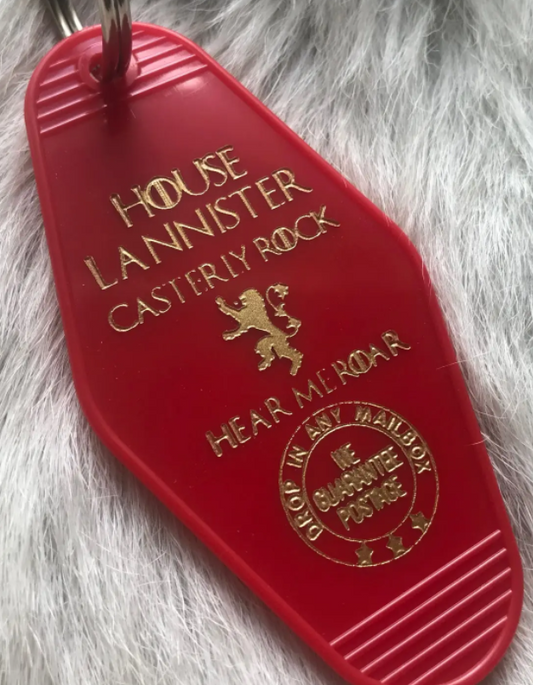 House Lannister Motel-Style Key Fob