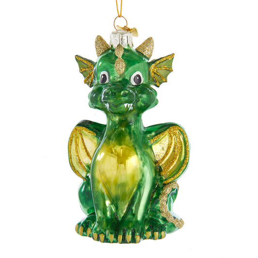 5" Noble Gems Glass Baby Dragon Ornament