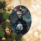 Pinhead With Santa Hat Christmas Ornament