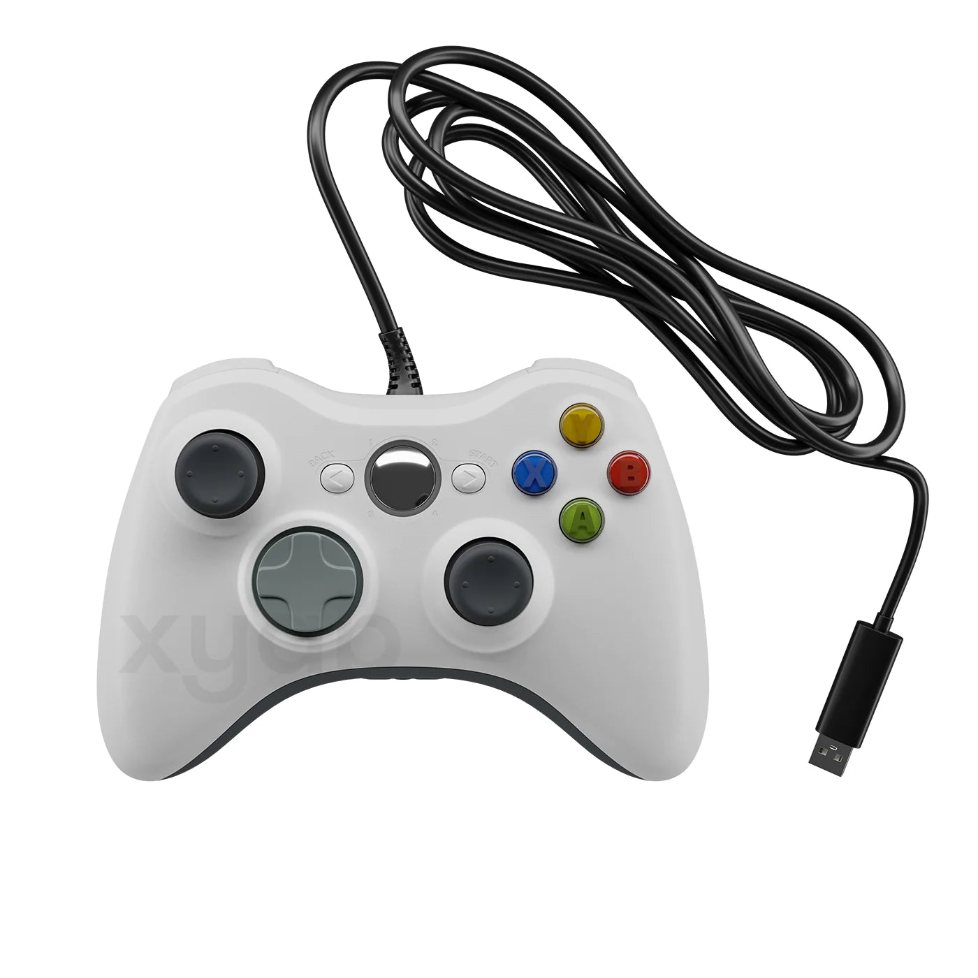 XYAB Wired Xbox 360 Controller - White