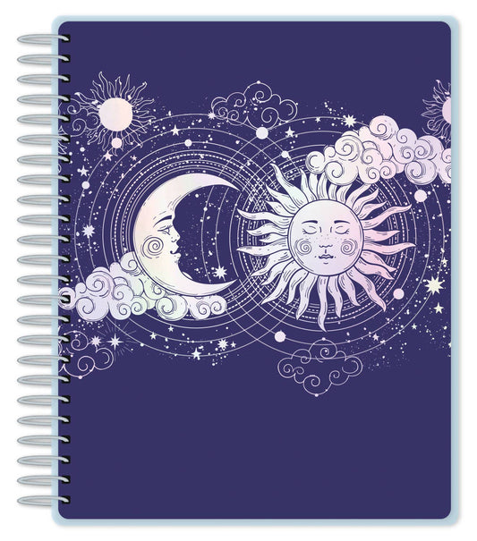 Weekly Undated Planner - Sun & Moon Celestial