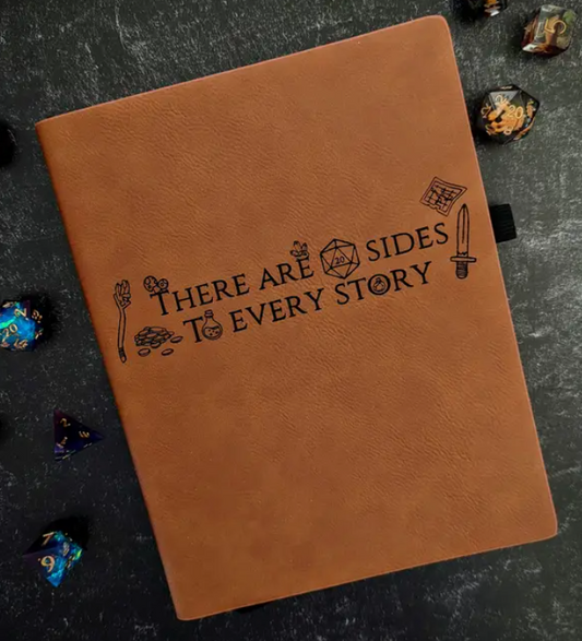 20 Sides to Every Story - Vegan Leather Journal