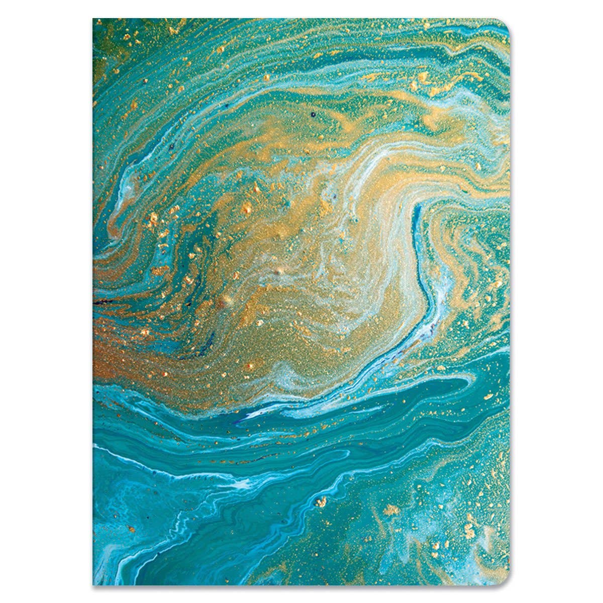 Teal Marble Softcover Journal