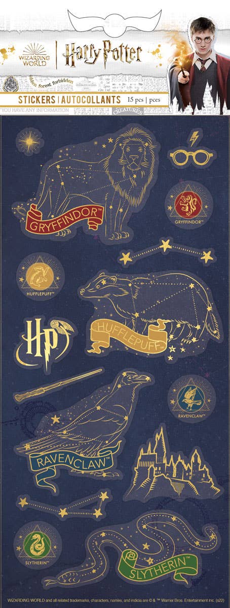Harry Potter Stickers - House Constellations Enamel Sticker