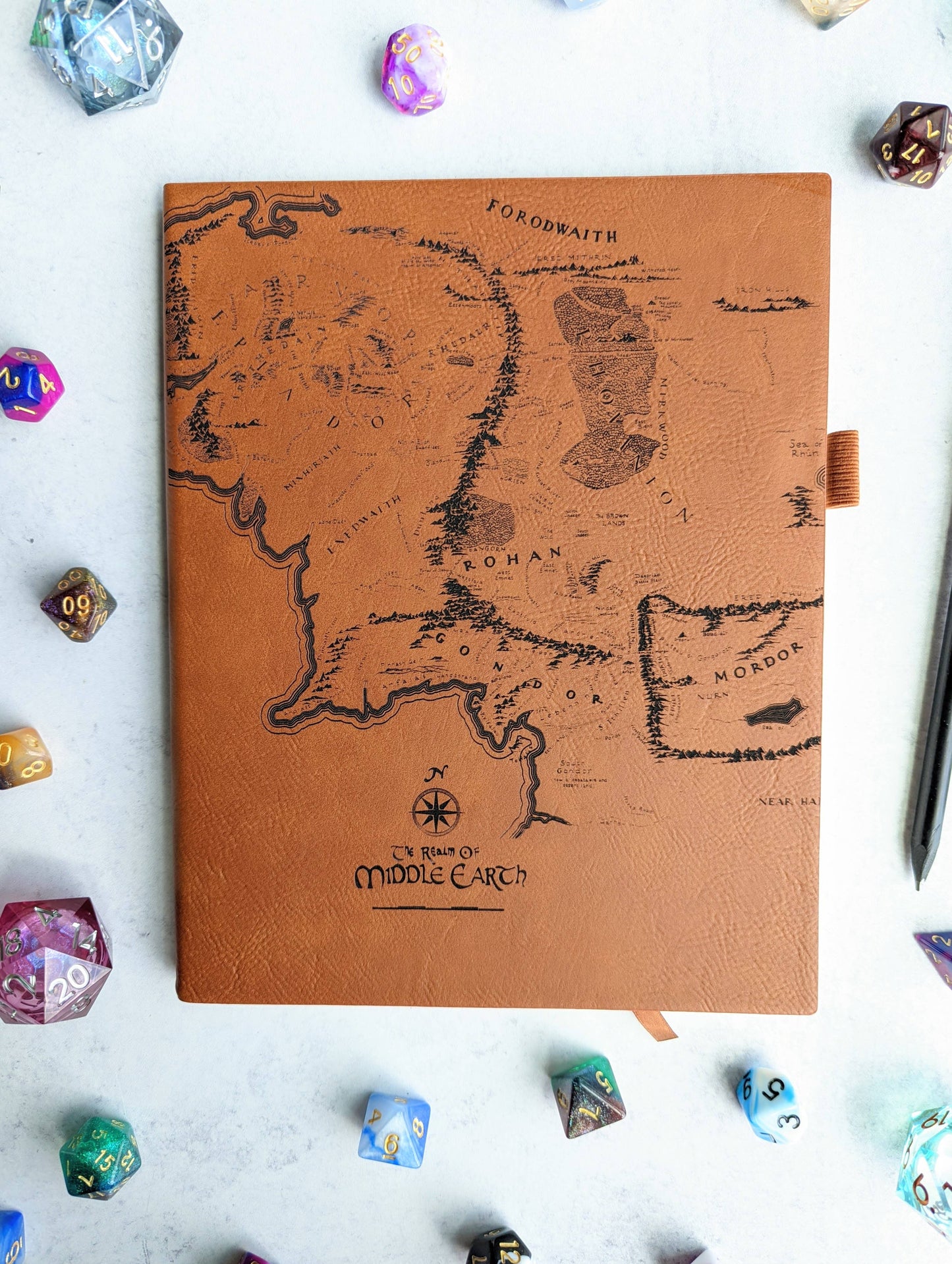 Map Of Middle Earth - Vegan Leather Journal