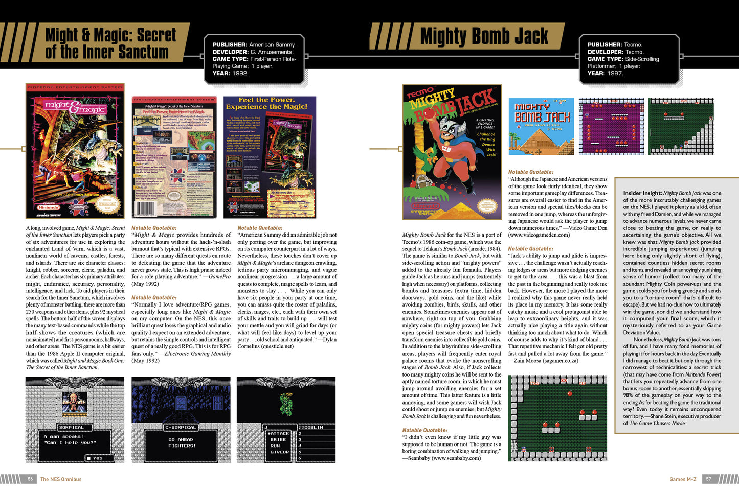 The NES Omnibus: The Nintendo Entertainment System & Its Games, Vol. 2 (M-Z)