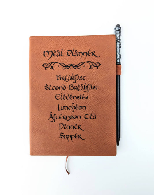 Hobbit's Meal Planner - Vegan Leather Mini Dot Journal