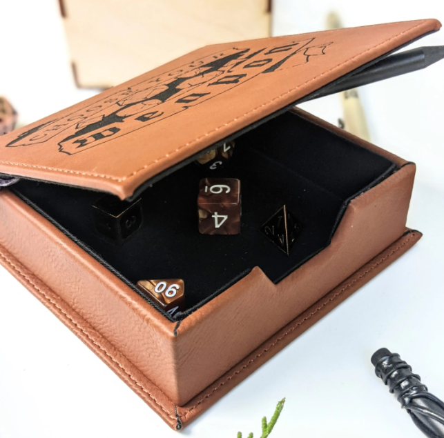 Choose Your Weapon - Vegan Leather Dice Box