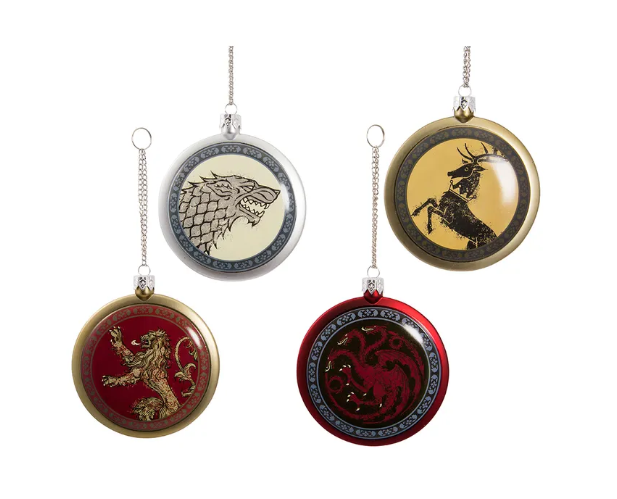 Game of Thrones 4 Piece Holiday Ornament Set