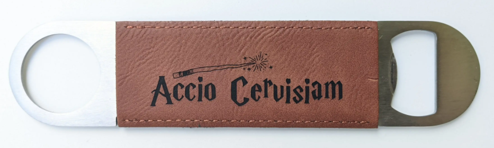 "Accio Cervisiam" Vegan Leather Bottle Opener