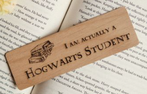 I'm Actually a Hogwarts Student Wooden Bookmark
