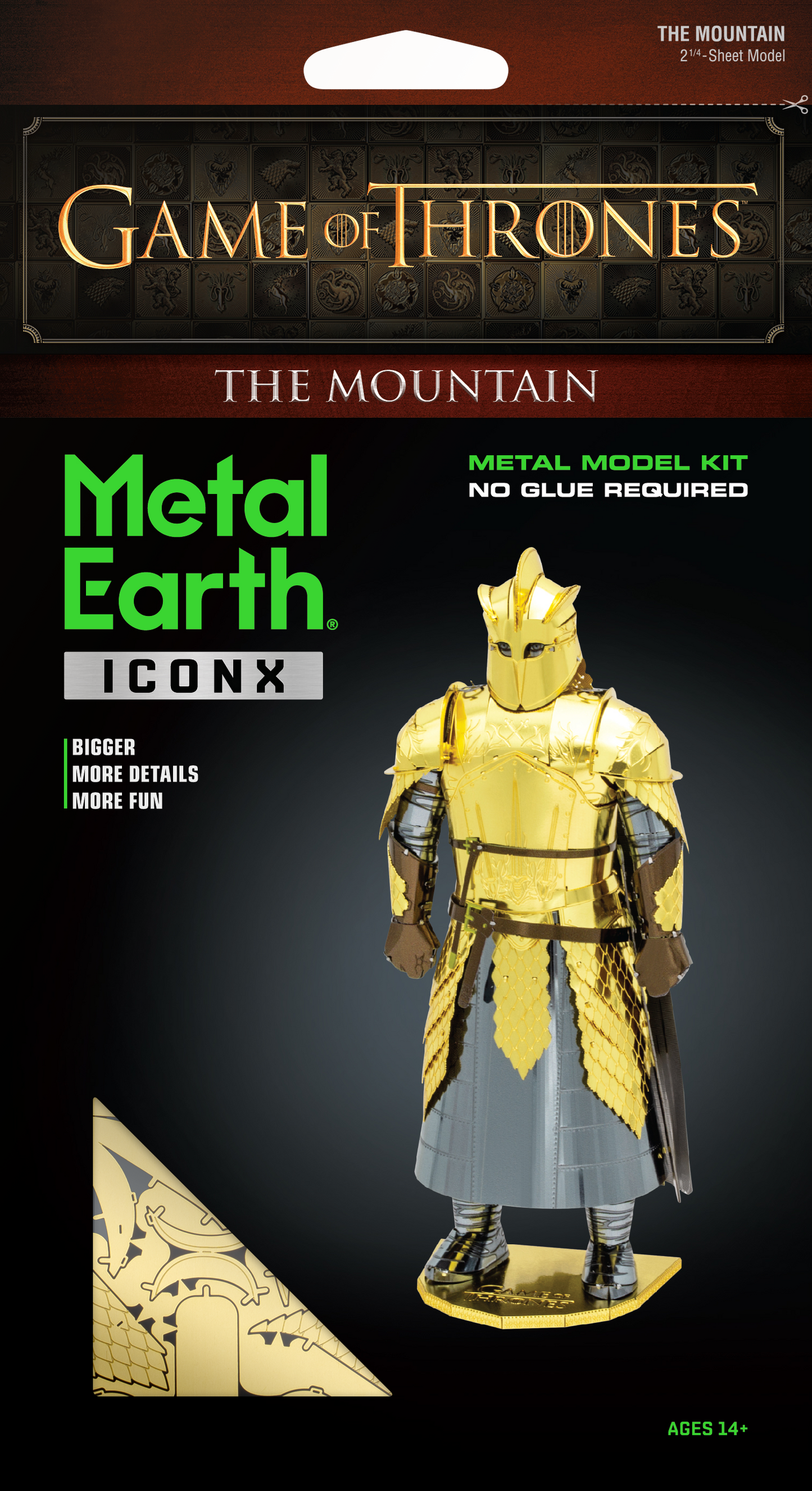 Metal Earth Iconx - Game of Thrones - The Mountain