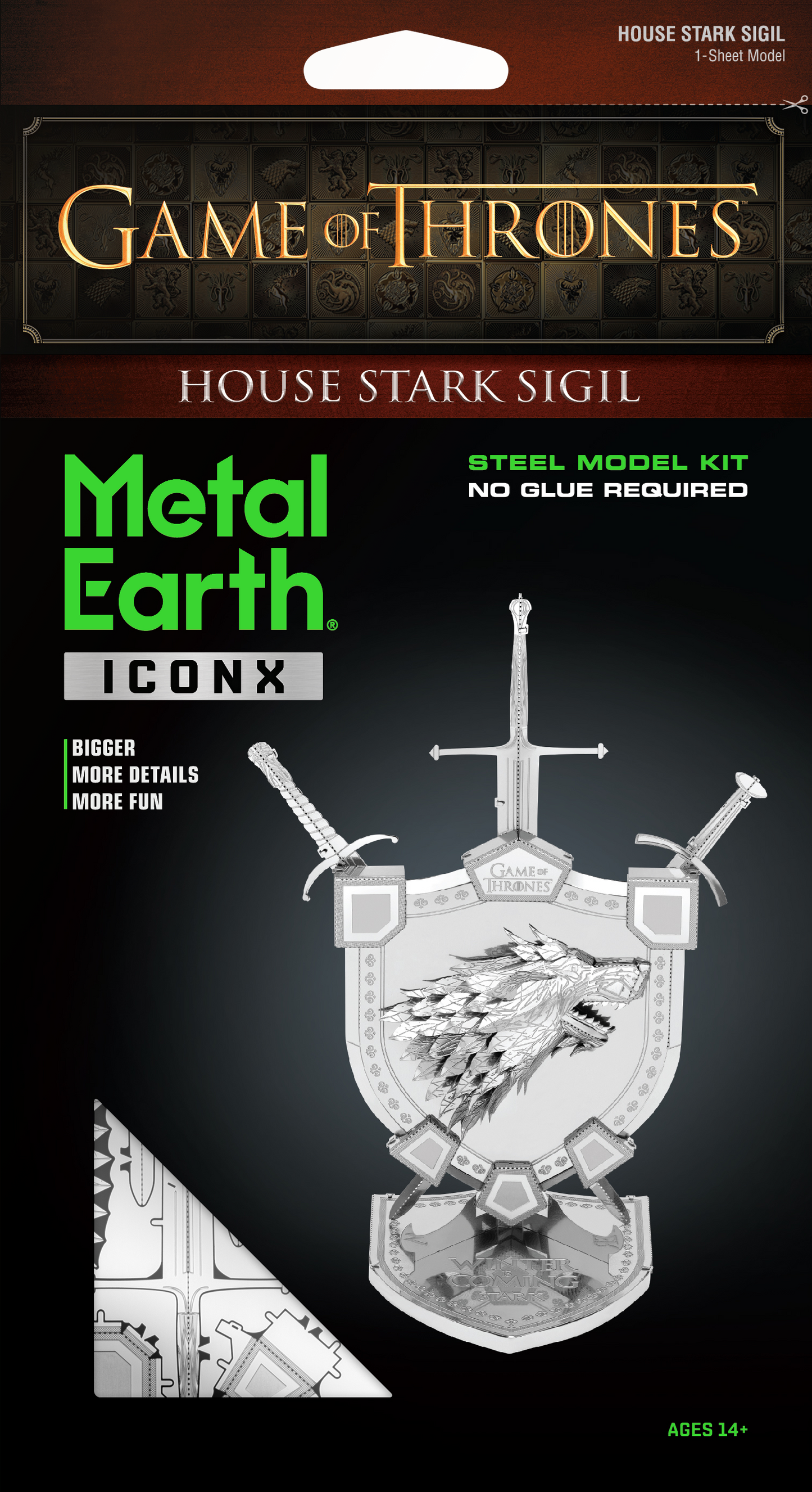 Metal Earth Iconx - Game of Thrones - House Stark Sigil