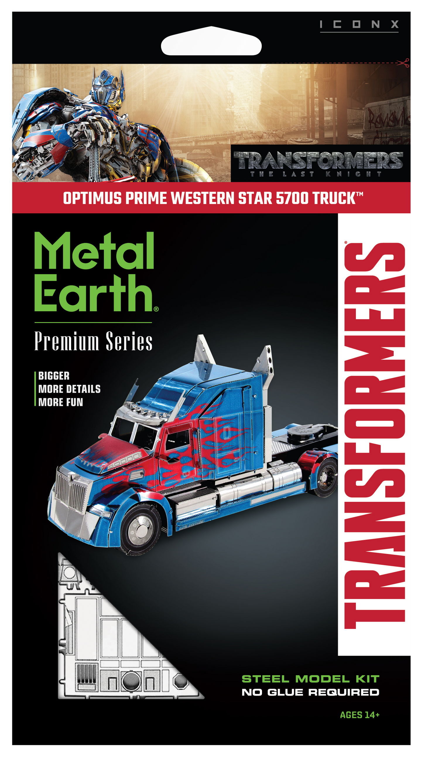 Metal Earth Premium Series - Transformers - Optimus Prime Western Star 5700 Truck
