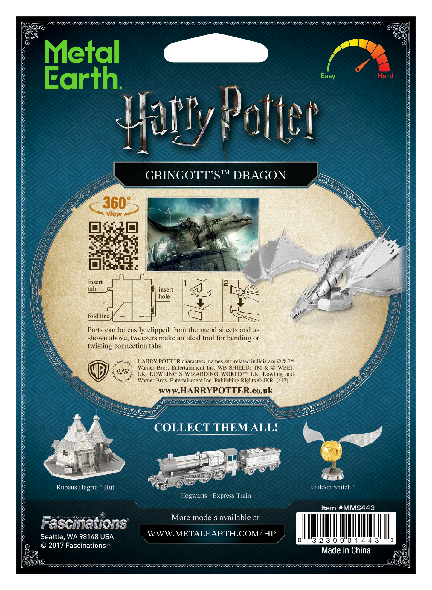 Metal Earth - Harry Potter - Gringott's Dragon