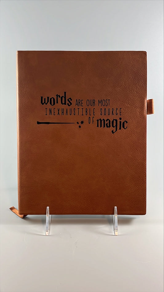 Words are... - Vegan Leather Journal