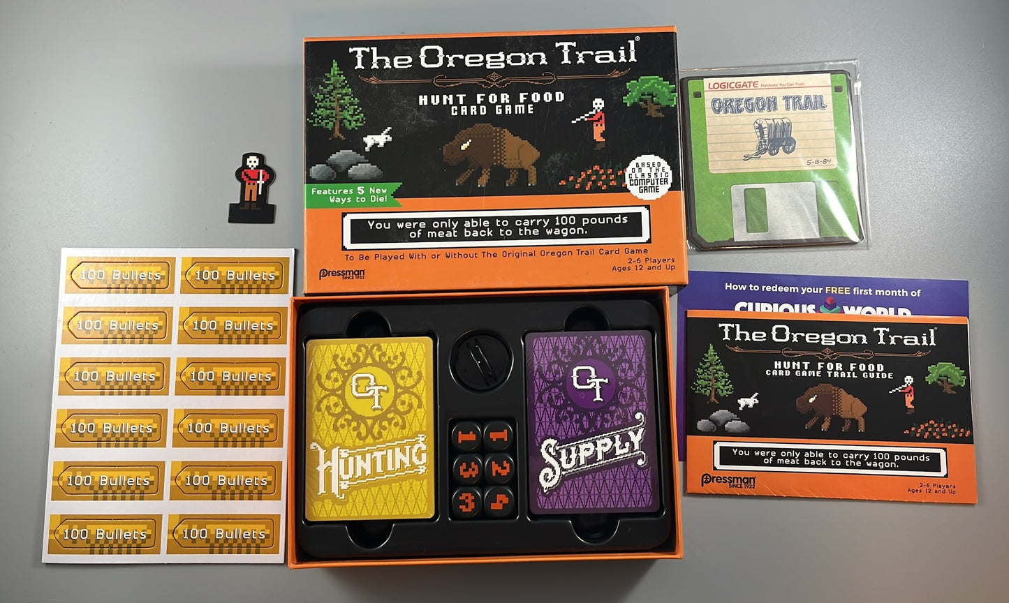 The Oregon Trail: Hunt for Food Card Game (Open but Complete)