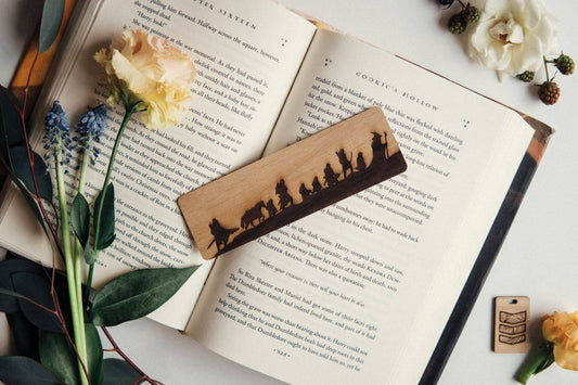 Tolkien Fellowship Wooden Bookmark