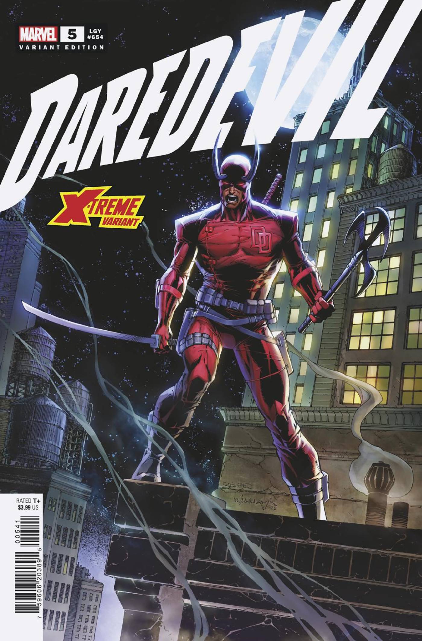 Daredevil #5 (LGY #654) / Williams Extreme Variant Cover
